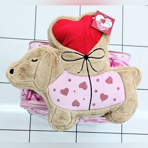 New Valentine’s Day Dachshund Doxie Valentine's Day Pillow Viral Tiktok